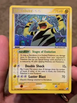 Pokemon Electabuzz Unseen Forces 22/115 2005 Basic 70 HP Rare Reverse Holo LP - Image 1