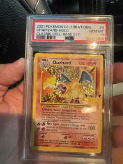 Pokemon Charizard 4/102 Celebrations Classic Collection Holo PSA GEM MT 10 2021 - Image 1