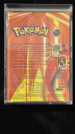 Pokemon Gym Heroes Brock Theme Deck Sealed Wizards of the Coast 2000 - Image 2