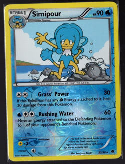 Simipour 23/98 Reverse Holo Rare Emerging Powers Pokemon TCG Near Mint - Image 1