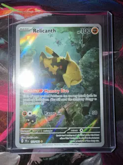 Pokemon TCG Relicanth SV05 Temporal Forces 173/162 Illustration Rare Holo 100 HP - Image 1