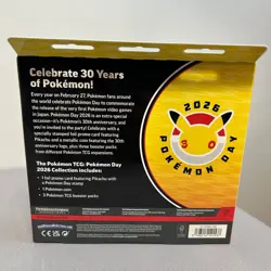 Pokemon Day 2026 Collection 30th Anniversary Promo W/ Coin Sealed In Hand - Image 2