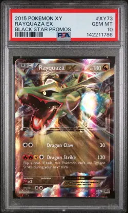2015 POKEMON XY BLACK STAR PROMOS #XY73 RAYQUAZA EX PSA 10 - Image 1