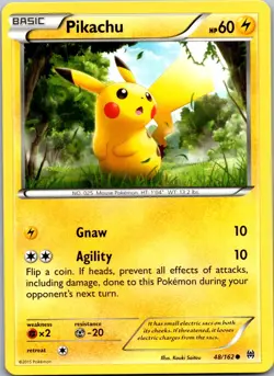 Pikachu 48/162 - XY - BREAKthrough Common Pokemon TCG NM - Image 1
