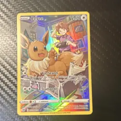 Pokemon Eevee TG11/TG30 Brilliant Stars Trainer Gallery Full Art Holo Ultra Rare - Image 3