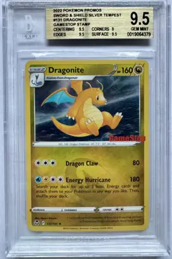 Dragonite 131/195 BGS 9.5 GEM MINT GameStop Exclusive Stamp Pokemon Slab - Image 1