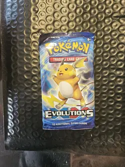 Pokemon TCG XY Evolutions Booster Pack - Factory Sealed - Raichu Artwork 2016 - Image 1