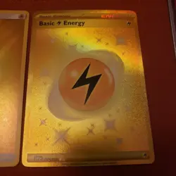 Pokemon GOLD Electric Energy 257/198 Hyper Rare S+V and Shining Legends rev holo - Image 3