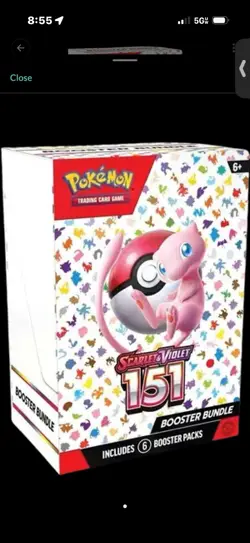 Pokemon Scarlet & Violet 151 Booster Bundle Box with 6 Booster Packs - Image 1