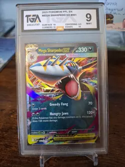 Mega Sharpedo ex - 61/94 - Double Rare - Pokemon Phantasmal Flames - NM - Image 1