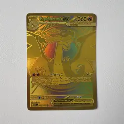 Pokemon TCG Gold Hyper Rare Mega Charizard X EX 130/094 Phantasmal Flames NM - Image 1