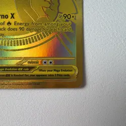 Pokemon TCG Gold Hyper Rare Mega Charizard X EX 130/094 Phantasmal Flames NM - Image 4