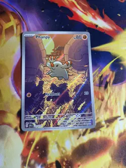 Phanpy IR Illustration Rare - 2025 Pokemon TCG SV: Surging Sparks 205/191 - Image 1