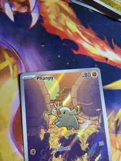 Phanpy IR Illustration Rare - 2025 Pokemon TCG SV: Surging Sparks 205/191 - Image 2