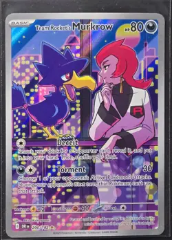 Team Rocket's Murkrow 200/182 Destined Rivals Pokemon 2025 - Image 1