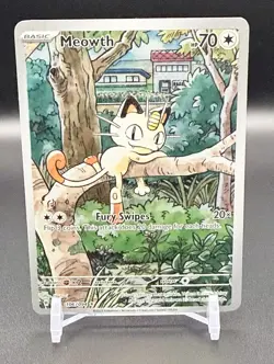 Meowth 106/094 Pokemon TCG Phantasmal Flames Illustration Rare Near Mint - Image 1