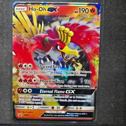Pokemon TCG HO-OH GX Sun & Moon Sm57 Promo LP - Image 1