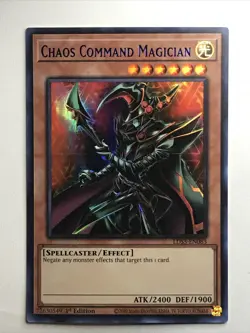 Yugioh Chaos Command Magician Ultra Rare Blue LDS3 - Image 1