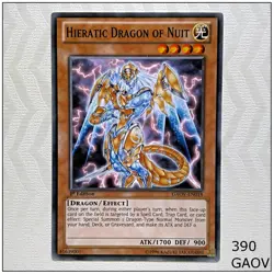 Hieratic Dragon of Nuit - GAOV-EN018 - Common 1st Edition Yugioh - Image 1