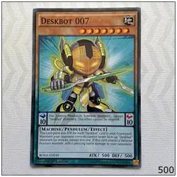 Deskbot 007 - BOSH-EN039 - Common 1st Edition Yugioh - Image 1