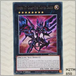 Number 107: Galaxy-Eyes Tachyon Dragon - MZTM-EN091 - Rare 1st Edition Yugioh - Image 1