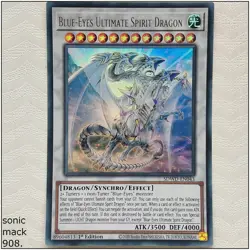 Blue-Eyes Ultimate Spirit Dragon - SDWD-EN043 - Ultra Rare 1st Edition Yugioh - Image 1