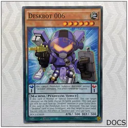 Deskbot 006 - DOCS-EN039 - Common 1st Edition Yugioh - Image 1