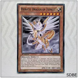 Hieratic Dragon of Tefnuit - SDBE-EN010 - Common 1st Edition Yugioh - Image 1