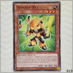 Deskbot 003 - SECE-EN041 - Common 1st Edition Yugioh - Image 1