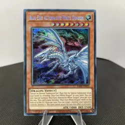 Yugioh Blue-Eyes Alternative White Dragon RA02-EN010 1. Edition Secret Rare NM - Image 1
