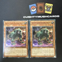 YUGIOH ANCIENT GEAR HUNTING HOUND COMMON RATE-EN013 X2 - Image 1