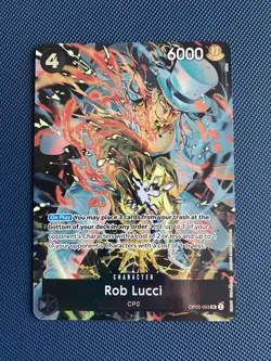 Rob Lucci OP05-093-SR Alt Art English (Illustration Box Promo) One Piece TCG - Image 1