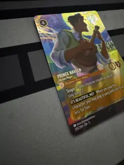 Disney Lorcana Prince Naveen Ukulele Player Enchanted 205/204 Shimmering Skies - Image 3