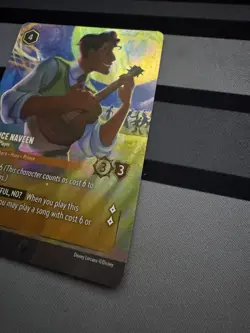 Disney Lorcana Prince Naveen Ukulele Player Enchanted 205/204 Shimmering Skies - Image 4