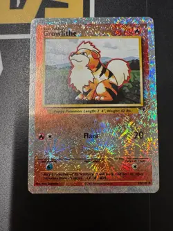 Pokemon Growlithe Legendary Collection Reverse Ultra Rare Holo Card - Image 1