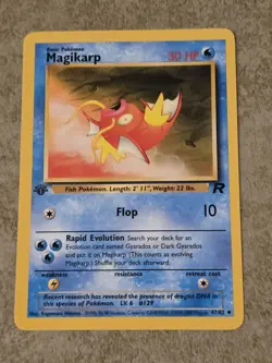 [ NM ] Magikarp 47/82 Team Rocket 1st Edition Basic Pokemon Card Wizards 2000 - Image 1