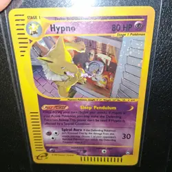 2002 POKEMON CARD HYPNO H12/H32 AQUAPOLIS E READER SERIES HOLO RARE MP/LP - Image 2