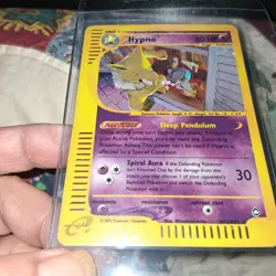 2002 POKEMON CARD HYPNO H12/H32 AQUAPOLIS E READER SERIES HOLO RARE MP/LP - Image 4