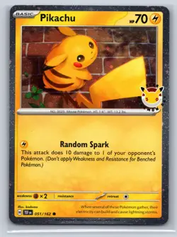Pikachu - (Cosmo Holo) Promo Miscellaneous Cards & Products 051/162 NM - Image 1