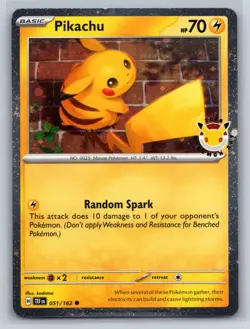 Pikachu - (Cosmo Holo) Promo Miscellaneous Cards & Products 051/162 NM - Image 1