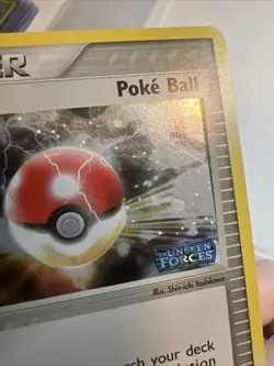 LP Poke Ball Reverse Holo Unseen Forces AUTHENTIC Pokemon Card - Image 3