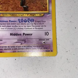 Pokemon Cards: 1st Edition Neo Destiny Common: Unown L 86/105 C - Image 4