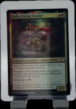 MTG. Ruby, Daring Tracker FOIL $3 ORDER MINFoundations Foil - Image 1