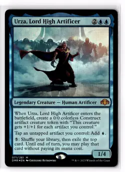 Urza, Lord High Artificer 71 Dominaria Remastered Foil NM - Image 1