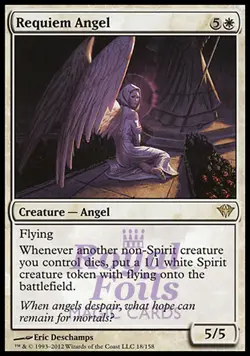 Requiem Angel 2x FOIL DKA MTG Dark Ascension Rare 1 MINT + 1 NM white - Image 1