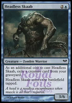 Headless Skaab 4x FOIL DKA MTG Dark Ascension Common 3 MINT 1 NM blue - Image 1