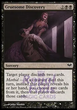 Gruesome Discovery 4x FOIL DKA MTG Dark Ascension Common 3 MINT 1 NM black - Image 1