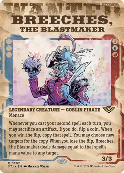 MTG Breeches, the Blastmaker (Showcase) [Outlaws of Thunder Junction] Near Mint - Image 1