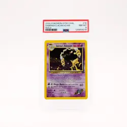 Sabrina's Alakazam - 16/132 PSA 8 Gym Challenge Holo Rare Pokemon - NM/MINT - Image 1