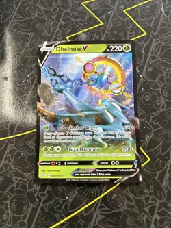 Pokemon TCG Dhelmise V Shining Fates 009/072 Holo Ultra Rare - Image 1